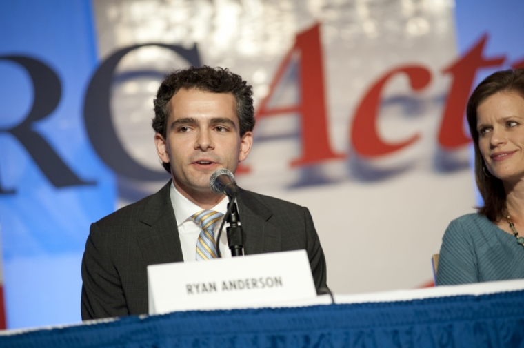 Ryan Anderson speaking at the Future of Marriage Panel at Values Voter Summit, Washington, D.C., Oct. 11, 2013.