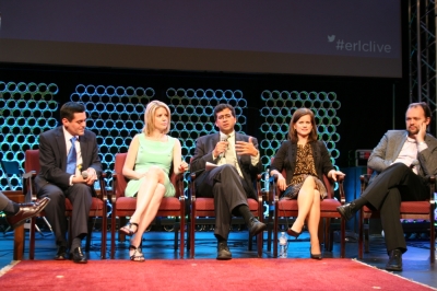 (L to R) Russell Moore, Kirsten Powers, Timothy Shaw, Jennifer Marshall, Ross Douthat at the 'Faith, Culture & Religious Freedom in the 21st Century' symposium, Washington, D.C., Oct. 10, 2013.