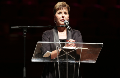 Christian speaker Joyce Meyer at the 44th Dove Awards Nominees Luncheon in Nashville, TN., 2013