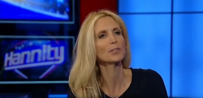 Conservative television personality Ann Coulter on Fox News' 'Hannity' show, October 14 2013.