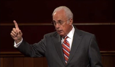 Pastor John MacArthur has harsh words against the charismatic movement in the U.S. during the Strange Fire Conference in Sun Valley, Calif., Oct. 17, 2013.
