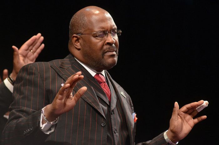 Famed pastor and gospel singer Marvin Winans of Perfecting Church in Detroit, Mich.