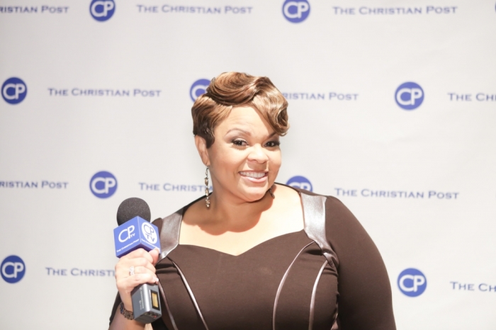 Gospel singer and Acclaimed actress Tamela Mann at the 44th Dove Awards