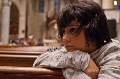 Vanessa Hudgens in character for the upcoming film 'Gimme Shelter.'