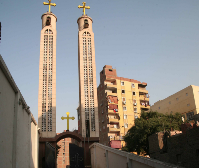 Church of the Holy Virgin and the Archangel Michael in the Al-Warraq area of greater Cairo.