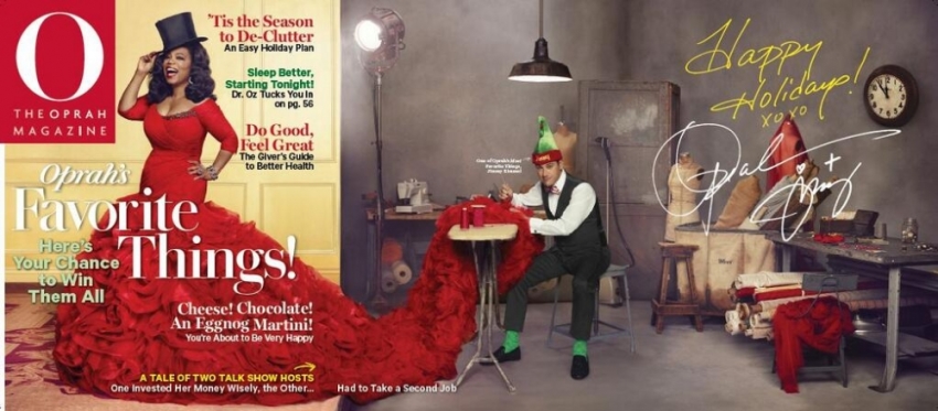 Oprah Winfrey shared a photo of the cover of this month's