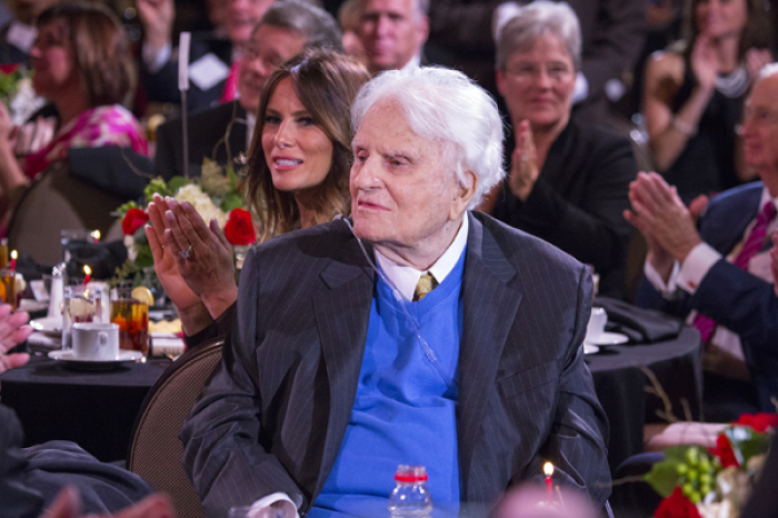 Hundreds of guests honored Billy Graham at his 95th birthday party last Thursday.