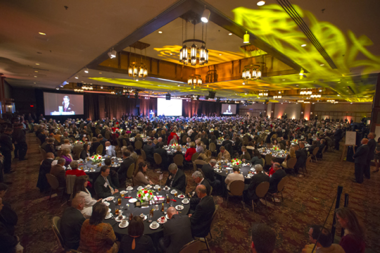 More than 800 guests gathered for Billy Graham's 95th birthday celebration at the Grove Park Inn in Asheville, N.C.