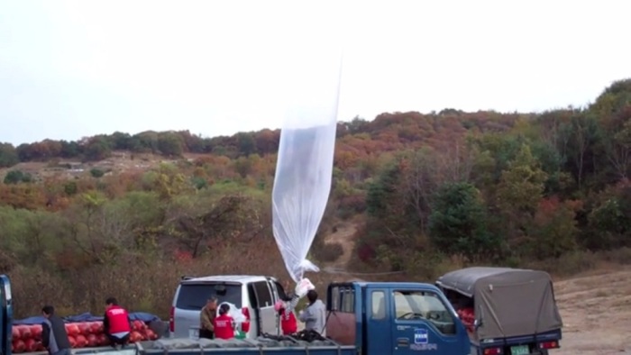 Seoul USA dropped roughly 50,000 balloons filled with Bibles and religious literature into North Korea last year.