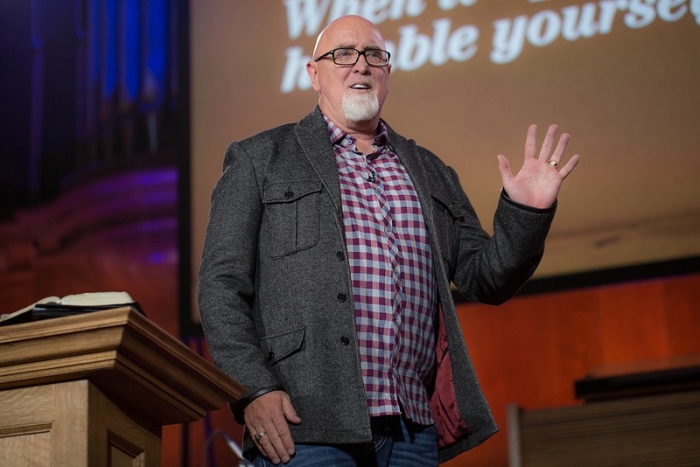 Pastor James MacDonald, who is the founding and senior pastor of Harvest Bible Chapel in the Chicago area, speaks during the Resurgence 2013 conference in Seattle, November 6, 2013.
