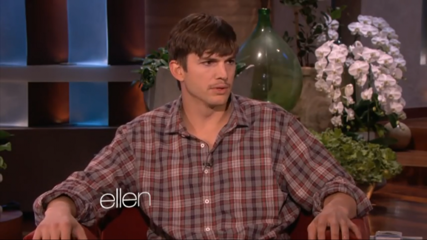 Ashton Kutcher on "The Ellen DeGeneres Show," Nov. 5, 2013.