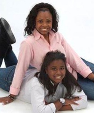 The daughters of the late Teddy Parker Jr., Kamry 17, and Kerrington 12.
