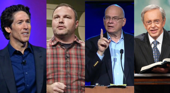 Joel Osteen, Mark Driscoll, Timothy Keller and Charles Stanley. (FILE)