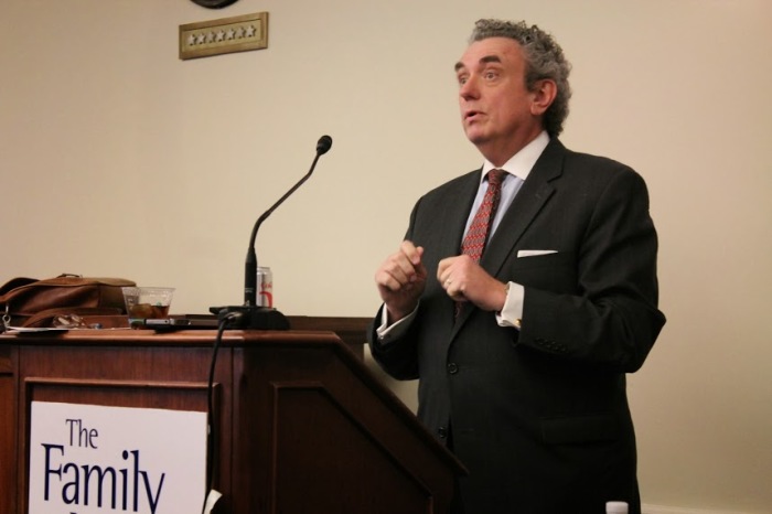 Austin Ruse, president of the Catholic Family and Human Rights Institute, at a symposium by The Howard Center for Family, Religion and Society, Nov. 15, Washington, D.C.