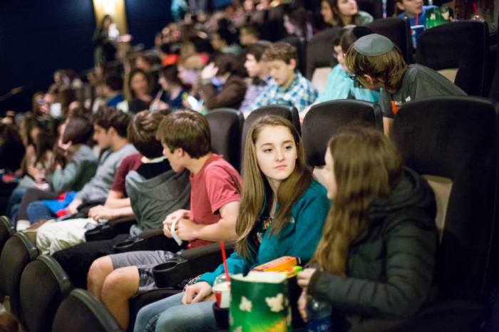 Last week, BBYO, a Jewish teen organization, organized prescreenings of the new film 'The Hunger Games: Catching Fire,' but with a twist – they teamed up with local food banks and asked for food donations. Across the country, Jewish teens in this effort donated over 17,000 pounds of food. This screening in Detroit, Michigan attracted 595 teens and collected 1,100 pounds of food.