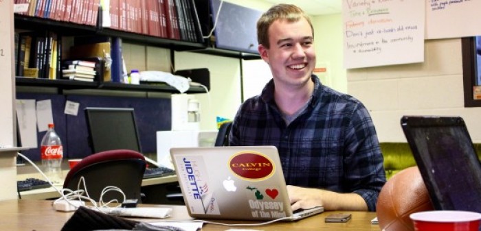 Ryan Struyk, the editor in chief of the Calvin Chimes, shared his story of being gay at Calvin College in a November 2013 issue of the school paper.