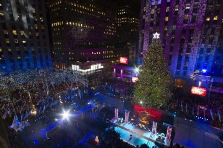 The tree is seen during the 81st Annual Rockefeller Center Christmas Tree Lighting Ceremony in New York, Dec. 4, 2013.