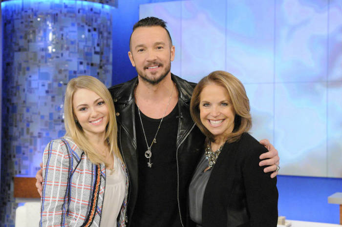Hillsong NYC Pastor Carl Lentz and actress AnnaSophia Robb appears with Katie Couric.
