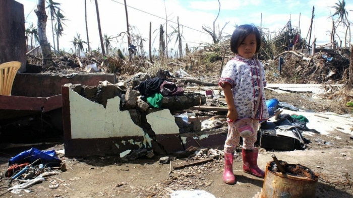 Hannah was lucky to survive the flood when super-typhoon Haiyan struck in Salvacion, Palo Leyte. Two of her siblings Divine (7), and brother, Paul (11 months) died.