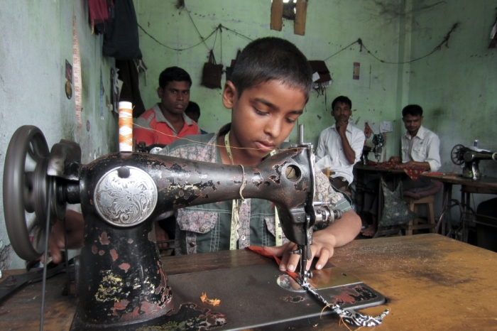 Everyday Shahin is working the tailoring shop around eight hours.