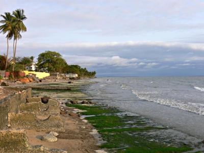 Beach scene in Libreville, Gabon