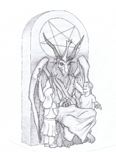 The Satanic Temple has submitted designs for its sculpture to be erected on the grounds of the Oklahoma Capitol in Oklahoma City, Okla., Jan. 6, 2014.