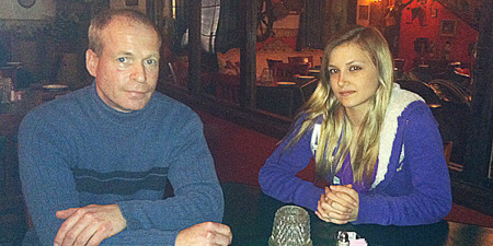 Michael de Beyer (l) and Brittany Mathis, 19.