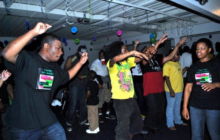 Young people rock out at a youth convention at Club for Jesus in Waldorf, MD