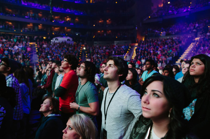 Over 20,000 students attend Passion 2014 Conference in Atlanta on Friday, January 17, 2014. This is the first of Passion's two large-scale gatherings this year in North America for 18-25 year olds. Passion 2014 Houston will be held on February 14-15 at the Toyota Center.