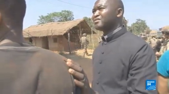 Central African Republic priest Xavier Fagba said he will not turn away Muslims or Christians seeking refuge from the fighting within his church.