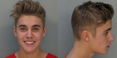 Pop star Justin Bieber, seen in this mug shot, was arrested Thursday, Jan. 23, 2014, and charged with drunken driving, resisting arrest and driving without a valid license