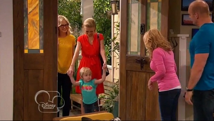 A scene from Disney Channel's 'Good Luck Charlie,' portrayed a lesbian couple on the network for the first time on Jan. 26, 2014.