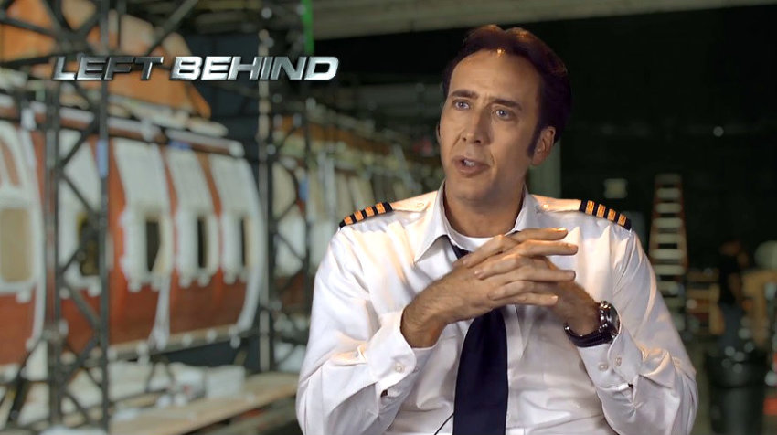Actor Nicolas Cage discusses his 2014 movie, "Left Behind."