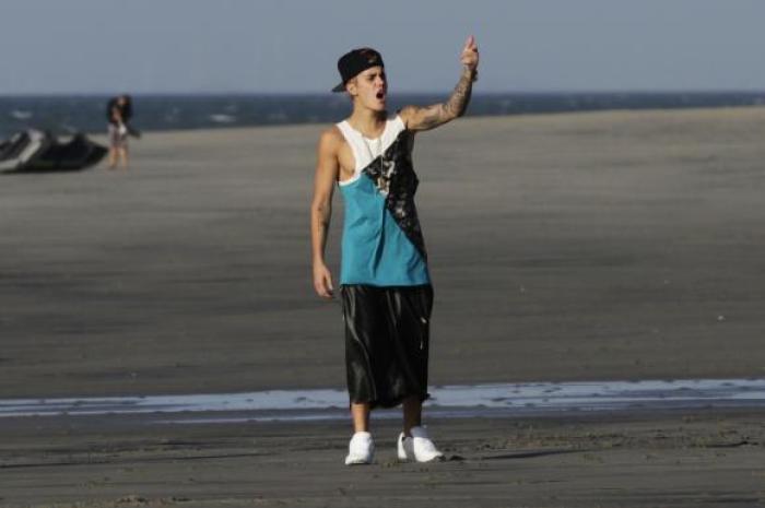 Pop singer Justin Bieber in Punta Chame, on the outskirts of Panama City