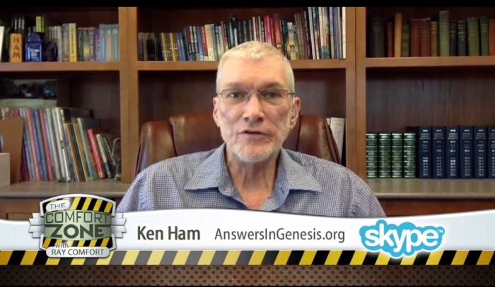 Creation Museum CEO Ken Ham in a video interview with Living Waters' Ray Comfort posted on Jan. 29, 2014.