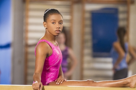 Imani Hakim stars as "Gabby Douglas" in the all-new Lifetime Original Movie, The Gabby Douglas Story, premiering Saturday, February 1, at 8pm ET/PT on Lifetime.