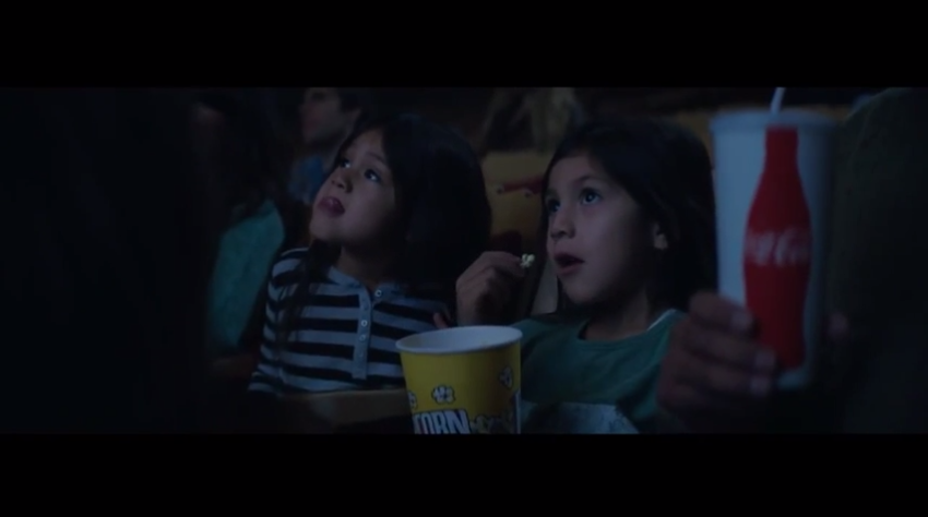 A scene from the controversial Super Bowl Coca-Cola commercial.