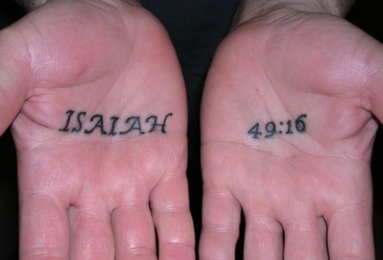 Isaiah 49:16 tattoo