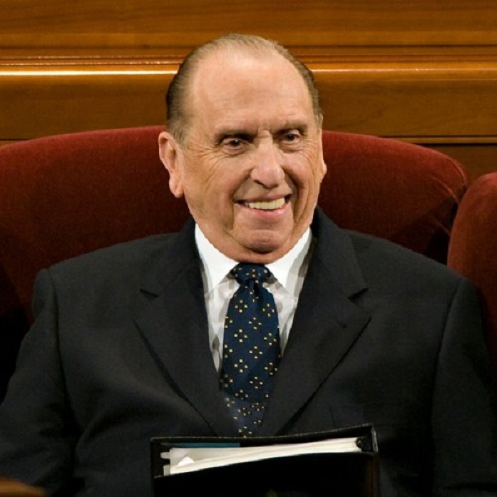 Mormon leader, Thomas S. Monson.