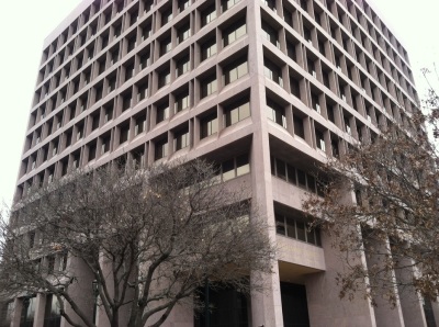 The William B. Travis State Office Building, which serves as the headquarters of the Texas Education Agency.