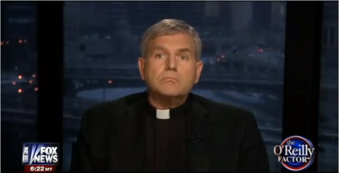 The Rev. Michael Maginot appearing on FOX News' O'Reilly Factor.