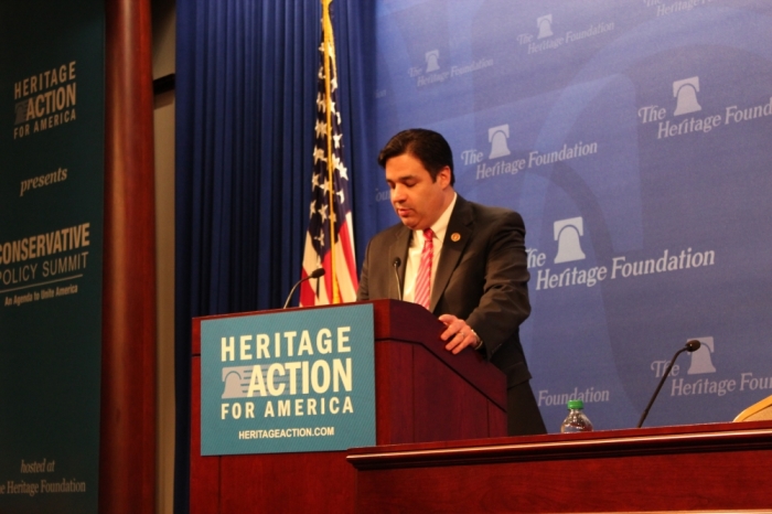 Congressman Raul Labrador (R – Idaho) presented his new bill to defend the religious freedom of those who believe in marriage, at The Heritage Foundation on Monday