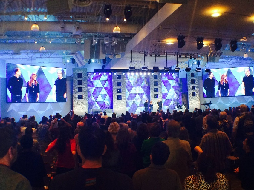 Hundreds of Southern California pastors attend advance screening of "Son of God" movie, Feb. 2, 2014.