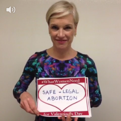 Planned Parenthood President Cecile Richards uses Twitter to promote its services, including abortions, under the hashtag #WhatWomenNeed for Valentine's Day on Feb. 10, 2014. Richards is the daughter of former Democratic governor of Texas Ann Richards, and once served as deputy chief of staff for House Democratic leader Nancy Pelosi.