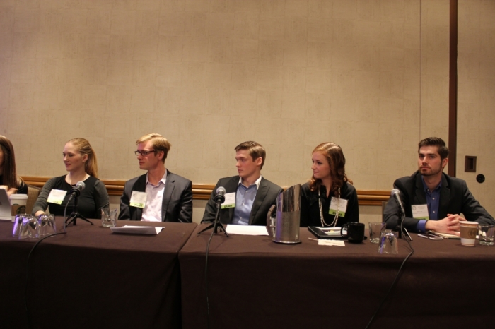 The Christianity and Libertarianism Panel at the International Students for Liberty Conference in Washington, DC on Saturday. From left to right: Jacqueline Otto Isaacs, Taylor Barkley, Jason Hughey, Leah Hughey, Philip Luca