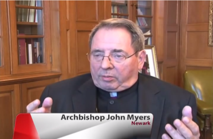 Archbishop of Newark, N.J., John J. Myers.
