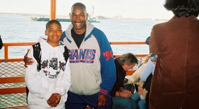 Jordan Davis, who was killed in 2012 after an argument over loud music, with his father in a 2008 family photograph.