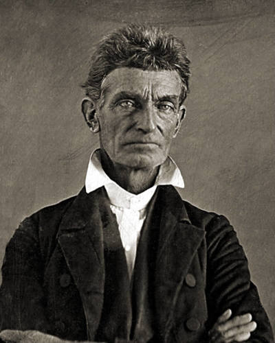 Christian abolitionist John Brown is seen in this retouched file image.