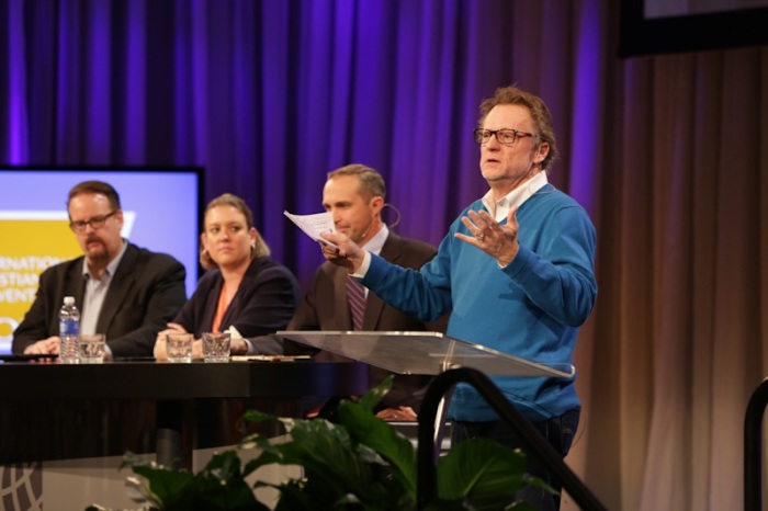 Phil Cooke leads panel discussion on social media during first day of annual National Religious Broadcasters conference held in Nashville, Tenn. (Feb. 22, 2014)