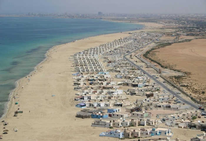A beach in Benghazi, Libya. Seven Egyptian Christians were found dead from gunshot wounds on a beach just outside of Benghazi on February 24, 2014.